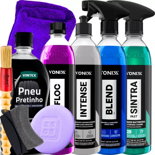 Kit Produtos Para Limpeza Automotiva Vonixx Kit Lavagem Cera